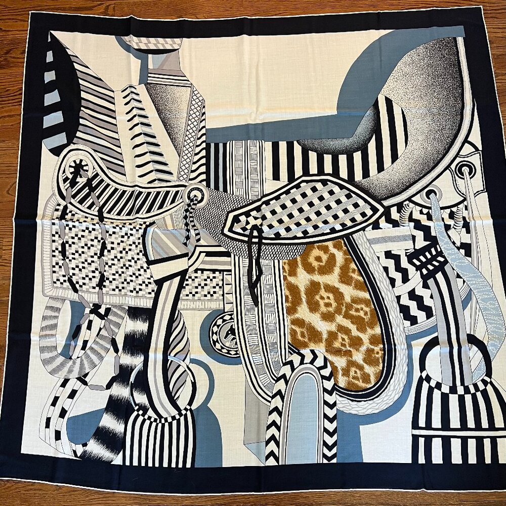Hermes 53 x 53 Cashmere and Silk Shawl
